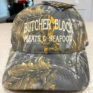 Vintage Butcher Block Meats & Seafood (PA) Canvas Hat